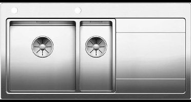 Blanco spoelbak Divon II 6 S-IF 521661 bak links. Draaiknopbediening