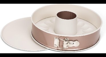 Patisse Springvorm Met Tulbandinzet 26 Cm Staal Koper/beige