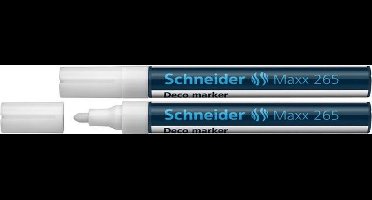 Schneider krijtmarker - Maxx 265 - wit - 2 stuks - S-126549-2