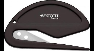 Westcott briefopener - kunststof met scherp mesje - zwart - AC-E29699