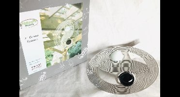 Cosmo Spinner - ca. 8" / 20 cm  windspinner Yin Yang met 2 glasKogels