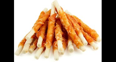 3 x 20- Kip met runderhuidstick-hondensnack-Animal King