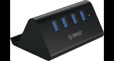 Orico USB 3.0 Hub 4 poorten - smartphone/tablethouder - Zwart