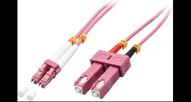 LINDY 46362 Glasvezel Optische vezel Aansluitkabel 3.00 m Multimode OM4