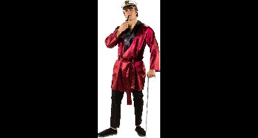 Hugh Hefner ochtendjas one size valt groot