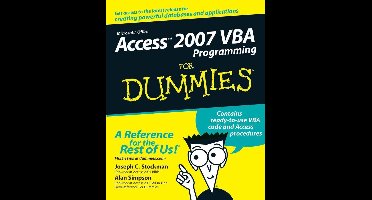 Access 2007 VBA Programming For Dummies