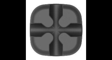 Orico Kabelclip   voor kabel tot 5mm dik - Zwart