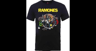 Ramones - Road To Ruin Heren T-shirt - XL - Grijs