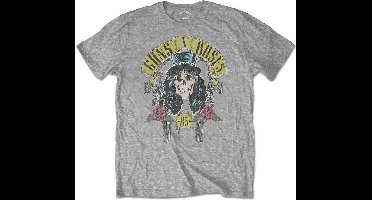 Guns N' Roses - Slash '85 Heren T-shirt - XXL - Grijs