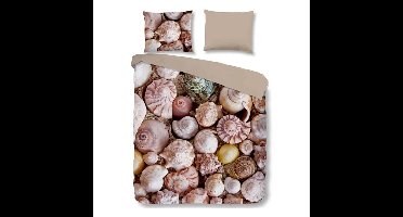 Pure Lindy Schelpen 2084 Micropercal Zand Multi Dekbedovertrek