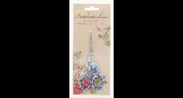 Opry borduurschaar ooievaar 11.5 cm delftsblauw