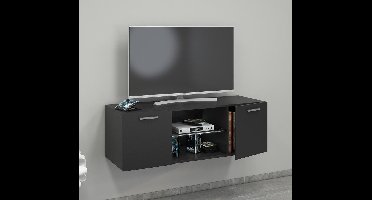 VCM mediawandmeubel, zwevend tv-meubel, groot tv-meubel, tv-bureau, tv-meubel voor 65 inch tv, zwevende tv-standaard, houten tv-standaard, hoog tv-meubel, tv-wandpaneel, tv-entertainmentmeubels voor de woonkamer