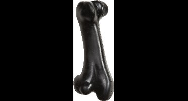 Flamingo hondenspeelgoed – Gladiator Been Zwart L (19cm) – sterk kauwspeelgoed voor honden – duurzaam rubberen bot
