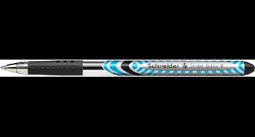 Schneider balpen Slider Basic F 0,3mm zwart doos met 10 stuks