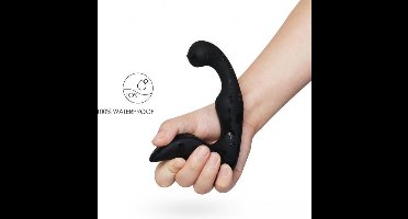Power Escorts Oplaadbare Silicone Prostate Stimulator - Zwart met afstandbediening