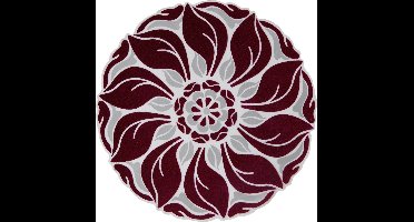 Flock stickers ornament fuchsia