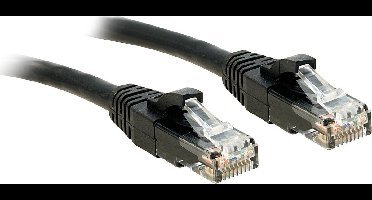 Lindy 48075 netwerkkabel 0,3 m Cat6 U/UTP (UTP) Zwart