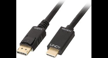 Lindy Kabeladapter Displayport - Hdmi M/M 10.2G 2M Voor 4K 30Hz Tv