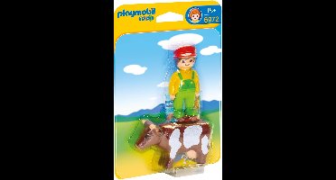 Playmobil 123 Boer met koe - 6972