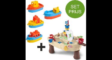 Little Tikes Piraten Watertafel met 4 kunststof bootjes