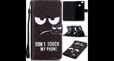 iCarer Dont touch my phone wallet case hoesje Geschikt voor: Huawei P9