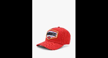 Dsquared2 pet rood met Canadian Twins-patch unisex - One Size