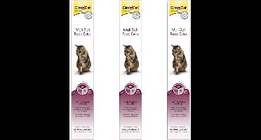 Haarbalpasta Gimcat Malt-Soft - Vezelrijk 100g - 3 stuks - Multipack