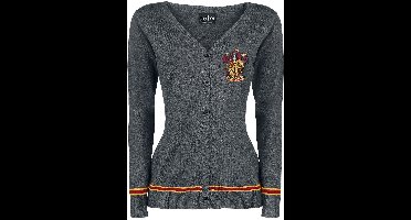 Harry Potter Gryffindor Crest Dames Cardigan - gemêleerd grijs - XXL