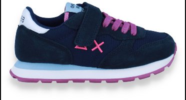 Sun 68 Meisjes Sneaker Girl's Ally Solid Kid 07 Navy Blue | Blauw | Maat: 32