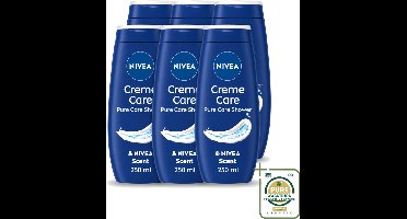6 x Nivea - Douche Crème - Beschermend - Unieke Nivea Crème Geur - 250 ml - Wasstrips - Douchecrème - Verzorgende Crème - Hydraterende Crème - Beschermende Crème - NIVEA Crème