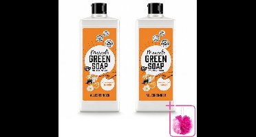 2 x Marcel's Green Soap - Allesreiniger - Sinaasappel & Jasmijn - Natuurlijk & effectief - 750 ml - Bulkverpakking - Allesreiniger - Douchemop - Natuurlijke reiniger