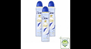 3 x Dove – Deodorant Spray – Talco – 150 ml - Grootverpakking - Vaatwasstrips - Anti-transpirant - Deodorant Spray - Zweetbestendig - Geur Van Talco - Huidbescherming