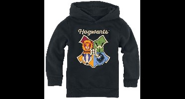 Harry Potter Hogwarts Unisex Trui met capuchon - zwart - 98