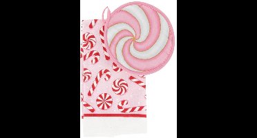 Unique Living - Keukenset Candy - pink - 20x20cm