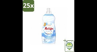 25 x Robijn – Vloeibaar Wasmiddel – Klein & Krachtig Stralend Wit – 1,19 L - Grootverpakking - Vaatwasstrips - Wit Wasmiddel - Wit En Licht Was - Wasmiddel Voor Wit - Wasmiddel Tegen Waas - Wasmiddel Tegen Vergeling