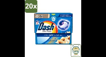 20 x Dash - Lenor Collectie - Wasmiddel Capsules - All-in-1 Pods - Witte en Gekleurde Was - Amber & Orchidee - 17 Wasbeurten - Wasstrips - Wasmiddel Capsules - Wasbeurt - Vlekverwijdering - Geur - Wasmachine