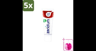 5 x Zendium – Tandpasta – Tandvlees Protect – 75 ml - Bulkverpakking - Gevoelig tandvlees - Douchemop - Tandvlees bescherming