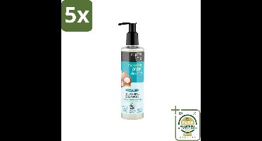 5 x Organic Shop - Natural Nourishing Shampoo - Argan Hair & Amla - Herstellend en Voedend - 280 ml - Wasstrips - Argan Haar Shampoo - Natuurlijke Haar Shampoo - Herstellende Haar Shampoo - Voedend Haar Shampoo - Beschadigd Haar Herstellen