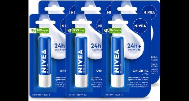 6 x Nivea – Lippenbalsem – Original - Voordeelverpakking - 6 stuks