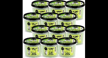 12 x Organic Shop - Body Scrub Lemongrass - Verfrissend en Verzorgend - 250 ml - Voordeelverpakking - 12 stuks