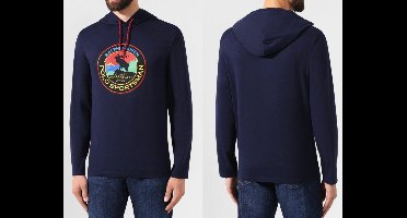 Ralph Lauren hoodie marineblauw met Polo Sportsman-print voor heren - L