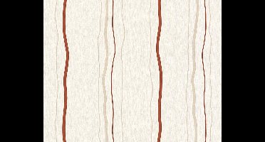 STREPEN BEHANG | Modern - Crème Beige Rood - A.S. Création Casual Living