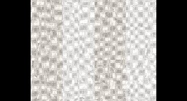 STREPEN BEHANG | Linnenstructuur - Wit Bruin Beige - A.S. Création Pure Elegance