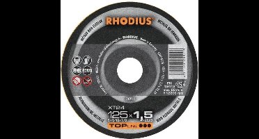 Rhodius XT24 205911 Alu Doorslijpschijf Recht - Non Ferro Metalen - 125mm * 1.5mm - 1 Stuk