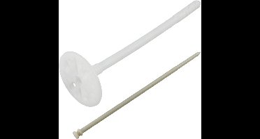 KARZO - Set van 25 impactpluggen voor isolatie Ø10x200 mm + 25 spijkers 205 mm - nylon - voor thermische isolatiepanelen
