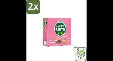 Happy Earth – Shower Bar – 100% Natuurlijk Lavender Ylang – 90 g - Voordeelverpakking - 2 stuks - Douchegel - Natuurlijke douchegel