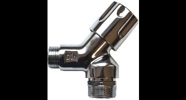 Apparaat-schuine zittingklep met beluchter - Comfortgreep 1/2"