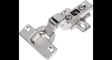 Starx Kastscharnier - Clip Scharnier - Binnenliggend - Afmeting 35 mm - Openingshoek 110 Graden - Vernikkeld - Geschikt voor Kastdeuren van 4 tot 22 kg - Voor Binnen - Kleur Nikkel