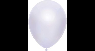 Metallic Ballonnen Wit : 100 Stuks