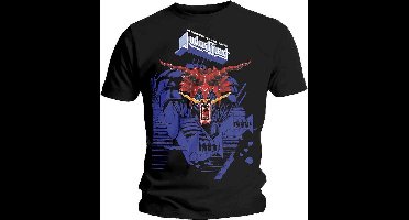 Judas Priest - Defenders Blue Heren T-shirt - L - Zwart